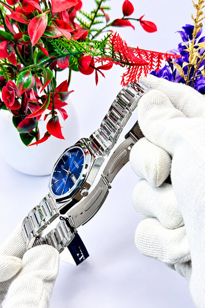 Citizen luxury silver octagonal watch
