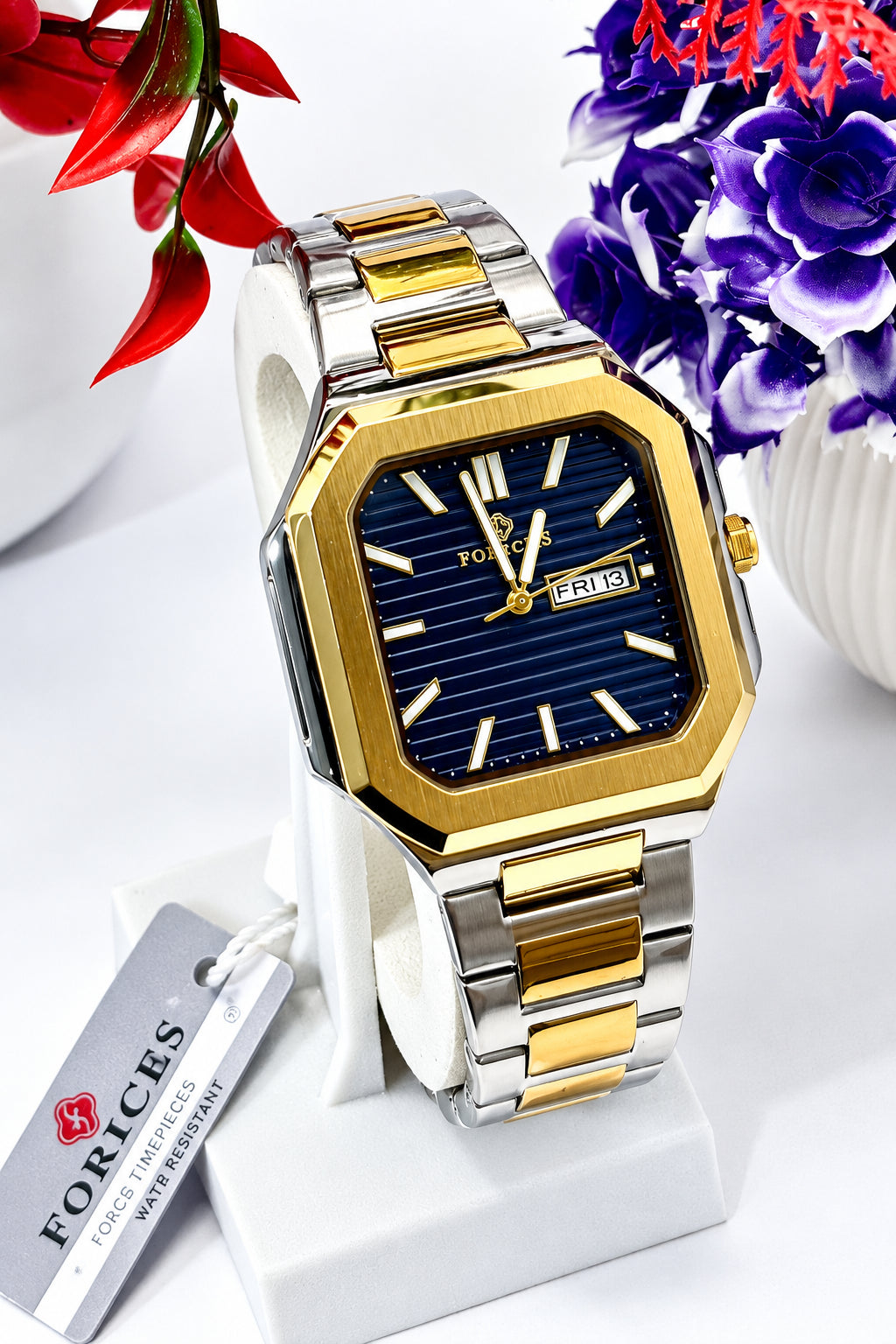 Forichs Two Tone Date Just Men Watch