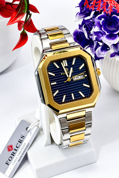 Forichs Two Tone Date Just Men Watch
