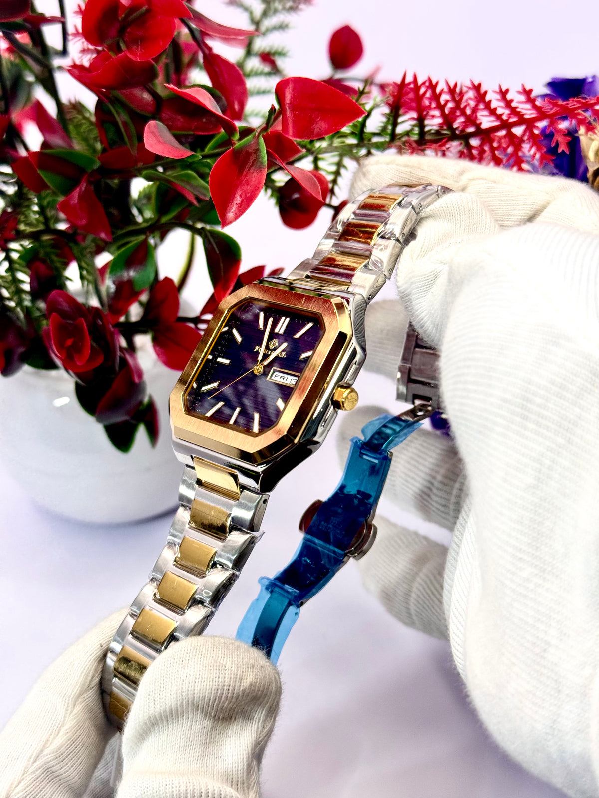 Forichs Two Tone Date Just Men Watch