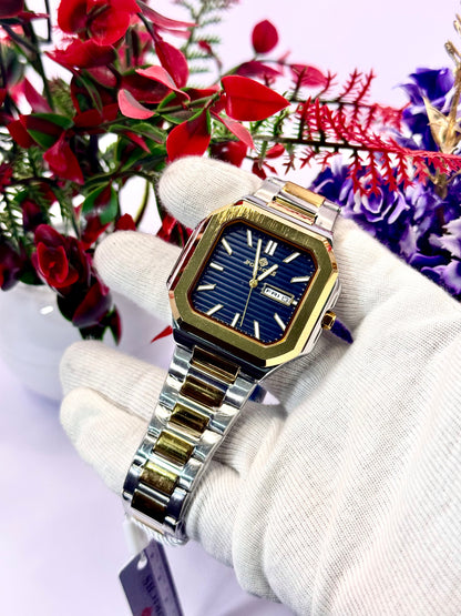 Forichs Two Tone Date Just Men Watch